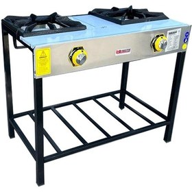 Resim İnoxmaster 2'li Lokanta Ocağı Yüksek Ayak Ce Belgeli Doğalgazlı 