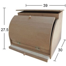 Resim E 339 Kesme Tahtalı Ahşap Ekmeklik 