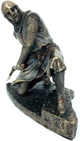 Resim Baltalı Tapınak Şövalyesi Heykel Biblo Dekor 