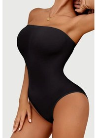 Resim Mistirik Fossini Model Sıkılaştırıcı Etkili Alttan Çıtçıtlı Askısız Body Siyah Renk Siyah 