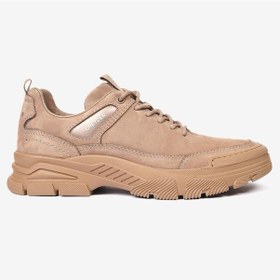 Resim Greyder 14994 Erkek Vizon Hakiki Deri Sneaker Ayakkabı Vizon 