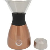 Resim Asobu Paslanmaz Çelik Kahve Demleme Seti, Metalik Renkli Pour Over - Po300 