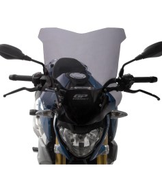 Resim GP Kompozit BMW G 310 R 2018-2019 Uyumlu Ayaklı Ön Tur Camı Füme 48 cm 