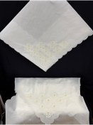 Resim GÜRLEK TEKSTİL Çeyizlik Saten Klasilk İğne Oyalı Bohça 1 Adet 