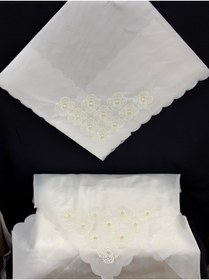 Resim GÜRLEK TEKSTİL Çeyizlik Saten Klasilk İğne Oyalı Bohça 1 Adet 