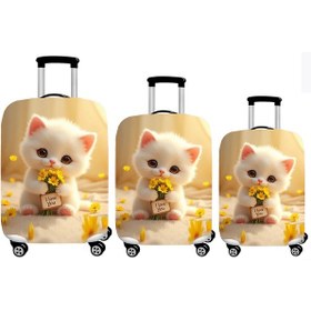 Resim Smart Travel 3lü Set Büyük Orta Kabin Boy Valiz Bavul Koruyucu Kılıfı Çok Renkli 