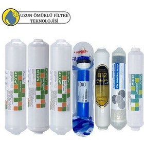 Resim Purefer Kapalı Kasa Su Arıtma Cihazı Sertifikalı 7li B12 Alkali+ Filmtec Dupon Mebran+4lü Mineral 