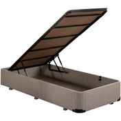 Resim Nironyatak Niron Baza - 80X180 Cm Tek Kişilik Sandıklı Klasik Kumaş Baza 