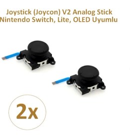 Resim Şiar 2 Adet Nintendo Switch Ns Joystick (Joycon) Analog Stick Siyah 