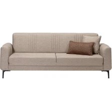 Resim Mobetto Rio Üçlü Salon&oturma Odası Kanepe - Krem 