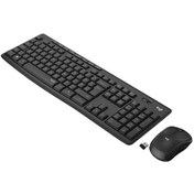 Resim Logitech Mk295 Q Kablosuz Usb Siyah Multimedya Klavye/mouse Set 920-009804 Optik 
