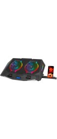 Resim Frisby FNC-5250ST RGB GS2 Notebook Soğutucu & Stand (2x140mm Fan) 