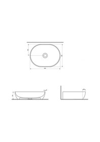 Resim Seramiksan Alto Mat Metalik Kahve Tezgah Üstü Ince Kenarlı Lavabo 
