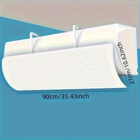 Resim Modern Deliksiz Duvara Monte Hava Akışı Yönlendirici - Elektrik Gerektirmeyen, Kolay Kurulumlu Plastik Havalandırma Güçlendirici, Yatak Odası ve Ev İçin Alan Tasarrufu Sağlayan Tasarım 