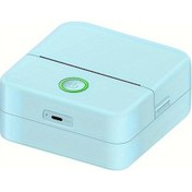 Resim Tcherchı Etiket Yazıcısı Mini Yazıcı Taşınabilir Termal Yazıcı Mavi 