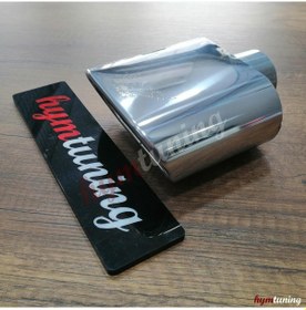 Resim 135lik Kare Egzoz Ucu. 72mm Yükseklik 