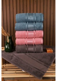 Resim Colourist 6'lı Pamuklu Su Emiciliği Yüksek 50 90 El Yüz Havlusu Çok Renkli 