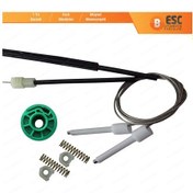 Resim Audi A6 C4 4A 1994-1998 100 C4 4/5 Kapı İçin Ön Sol Cam Kriko Set 