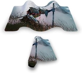 Resim Porge Gaming Mouse Pad 70x30 Mouse Pad XL Büyük Oyuncu Mouse Pad Speed Mousepad (Samurai, 70x30 cm (3mm kalınlık)) 