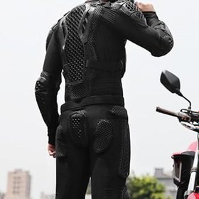 Resim Erkek Motosiklet Ceketleri - Nefes Alabilir Motosiklet Binme Ceketi | Off Road Yarış Günlük Kullanım Tur Sıcak Günler İçin Koruyucu Powersports Ceket 