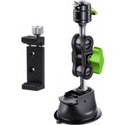 Resim Sones Tek Vantuz Bezelye Kelepçe Kol Tutucu 23 Cm Metal Telefon Kelepçesi İle 