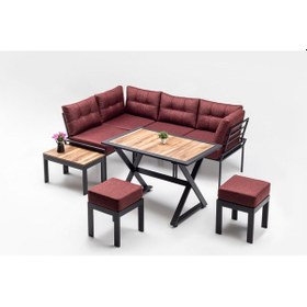 Resim Tiryakiaksesuar Tiryaki Aksesuar Artemis Mutfak Köşe Takımı Bahçe Balkon Teras Me (528138777) 