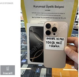 Resim Apple iPhone 16 Pro İkinci El YD | 256 GB | Çöl Titanyum 