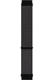 Resim STOREMAX jvnnSHOP Galaxy Watch 3 45mm için Hasırlı Kordon Woven Sport Loop Siyah 646268 