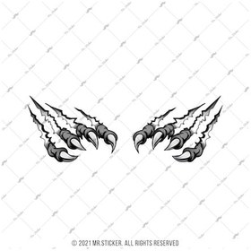 Resim Rfhlm233 Reflektif Pence Izi Etiketi Küçük Boy Simetrik Ikili Set 