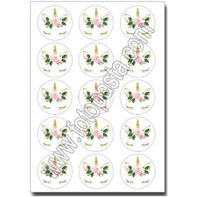 Resim Unicorn Yenilebilir Resim Baskısı 02 
