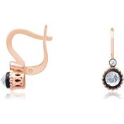 Resim Diamond Line - Gülaylar - Pembe Altın 14 Ayar Elmas Görünümlü Küp N11.9223 