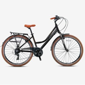 Resim Kron CX 300 28 HD 15 Şehir Bisikleti Mat Siyah-Gri-Kahverengi 