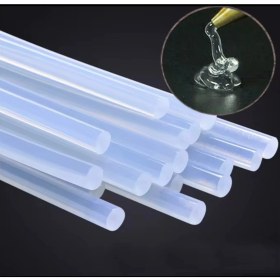 Resim Silikon Tabancası Için Ince Silikon Çubuk 10’lu Paket - Şeffaf 