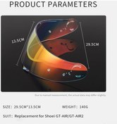 Resim Yulong Ximistore9 Shoei Gt-aır İçin Uv Koruma, Anti-buğu Ve 