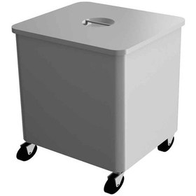 Resim Empero Emp.ck.01 Tekerlekli Kare Çöp Kovası Inox 