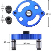 Resim Tongxida Ahşap İşleme Düz Delgeç Merkezlenir Dübel Ekleme Delme Aracı, Mavi, 7 Adet Matkap Ucu, 