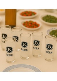 Resim Bk Gift Kişiye Özel Baş Harfli İsimli 6lı Rakı Bardağı -1, Arkadaşa Hediye, Sevgiliye Hediye Kobitmeyencom34025 Bk Gift 