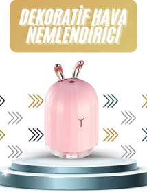 Resim Boskord Led Işıklı Hava Nemlendirici Buhar Makinesi Dekoratif Aromaterapi 