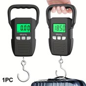 Resim 1 adet Dayanıklı Dijital Asılı Tartı Büyük Arka Aydınlatmalı LCD Ekran - 132lb/60kg Kapasite, Balıkçılık, Bagaj ve Posta Kullanımı için İdeal, Pil ile Çalışır (Piller Dahil Değildir) 