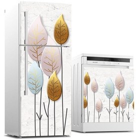 Resim Buzdolabı Ve Bulaşık Makinası Beyaz Eşya Sticker Kaplama Beyaz Me (540884542) 