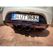 Resim Seat Leon Mk2 Ortadan Çift Difüzör (fiber) 