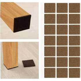 Resim Lidyahan Store Mobilya Keçesi,kendinden Yapışkanlı Zemin Koruyucu Kahverengi (30X30MM) 