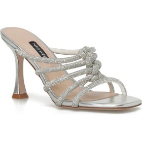 Resim Nine West GRAN 4FX Gümüş Kadın Topuklu Terlik 