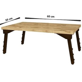 Resim FahrettinKüçük Laptop Çalışma Sehpası 23.5 x 60 x 30 CM Çam 