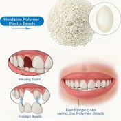 Resim 1 Paket Boho Tarzı Beyaz Plastik Kil Reçine Boncuklar, Kostüm ve DIY Modelleme, Diş Beyazlatma Partikülleri, Günlük Giyim için Çok Yönlü El Sanatları Malzemesi, Tüm Mevsim Aksesuar, Karnaval / Mardi Gras / Maskeli Toplantı 