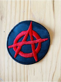 Resim icase Anarchy Sembol Anarşi Patch Peç Yama (7X7 CM) 