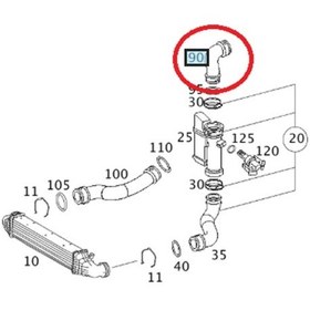 Resim Mercedes E Clas W211 Turbo Hortumu E270 Cdı-2115282582/2115284982 