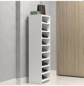 Resim Kenzlife Ayakkabılık Konevi Mat Beyaz Suntalam 140 040 30 Onsekiz Çift Ayakkabı Kapasitesi Arkalıksız Beyaz 