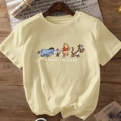 Resim Kısa Kollu T-Shirt, Winnie The Pooh Macera Baskılı, Model 8274. 