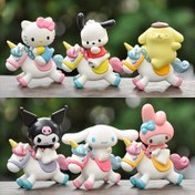 Resim Sanrio Hello Kitty Serisi Dekorasyon - 1 Adet/6 Adet, PVC Malzemeden Özel Görünüm, Tatil Hediyesi ve Koleksiyon için Tercih Edilen Dekoratif Ürünler 